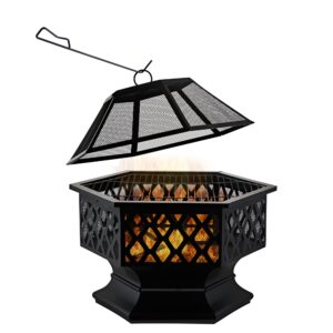 Outdoor Fire Pits Portable Steel Indoor Fire Pit