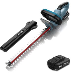 WESCO Cordless Hedge Trimmer & Hedge Cutter with 18V Lithium-Ion Battery