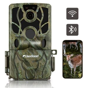Usogood 4K 48MP Wildlife Camera WiFi Bluetooth with Night Vision Motion Activated