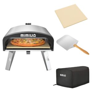 Mimiuo Outdoor Gas Fired Pizza Oven with UK Gas Regulator