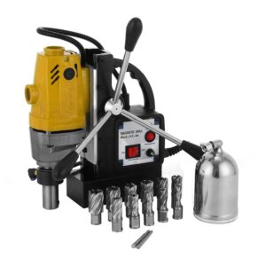 Mophorn DIY Bench Drill Press 220V MD40 40mm Magnetic Drilling Machine 1-1/2 in. Bench Pillar Drill Press Workbench