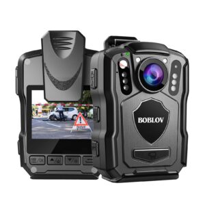 BOBLOV M5 2K Body Camera for Security with Sound