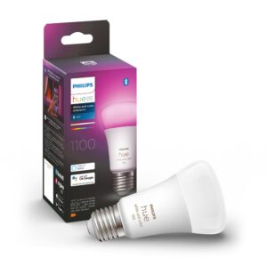 Philips Hue NEW White and Colour Ambiance Smart Light Bulb 75W - 1100 Lumen [E27 Edison Screw] With Bluetooth. Works with Alexa
