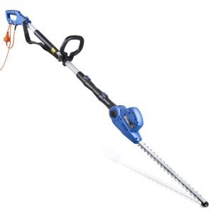 Hyundai 550W 450mm Long Reach Corded Electric Pole Hedge Trimmer/Pruner with 3 Year Warranty