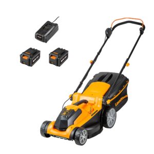 LawnMaster 24V 37cm Cordless Lawnmower with Spare Battery
