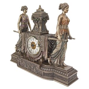 Design Toscano Versailles Maidens Mantel Clock Statue