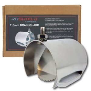 Roshield Rat Drain Guard | Stop Rats within Drainage & Properties | Rodent Flap Control & Prevention Proofing (Stainless Steel 4"/110mm)