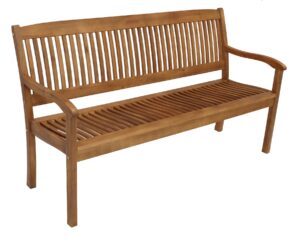 DEGAMO Maracana 3-Seater Garden Bench 157 cm Oiled Acacia