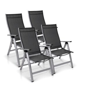 Homeoutfit24 Reclining Garden Chairs