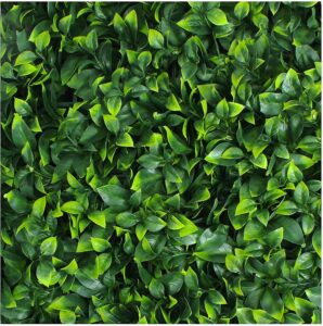 ULAND 12Pcs 20" x 20"/50 x 50cm Artificial Topiary Gardenia Leaves Hedge Panels