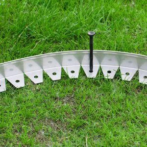 Lawn Edging Border 2/3/4inch Tall Metal Landscape Edging Kit With Stakes Nails