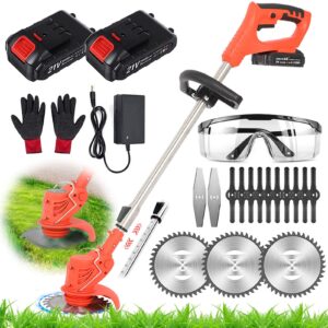 Grass Trimmer 21V Electric String Trimmer Edger Lawn Mower Grass Brush Cutter Kit