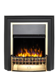 Dimplex Cheriton Deluxe Brass Optiflame free standing electric flame effect fire