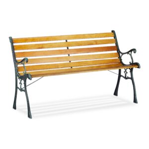 Relaxdays wooden garden bench