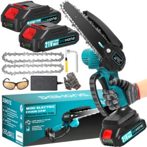 Mini Chainsaw 6-Inch with 2 Battery