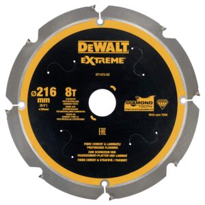 Extreme PCD Fibre Cement Saw Blade 216 x 30mm x 8T