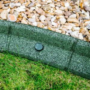 FlexiBorder - Lawn Edging - Flexible Garden Edging Border for Grass Lawns - Pathways - Raised Borders - Artificial Grass - Green - 6 x 1m Lengths