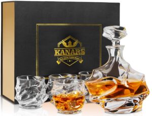 KANARS Whisky Decanter and Glasses Set