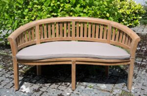 Sustainable Furniture Cushion for Banana/San Francisco Garden Bench (Taupe) Showerproof