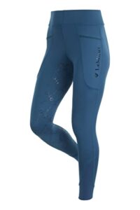 LeMieux Winter Pull On Womens Seamless Breeches - Marine