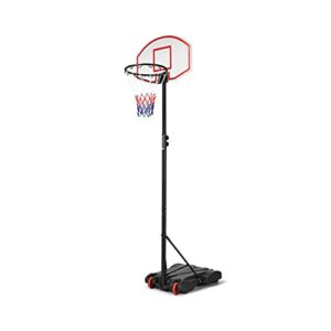 CD37 Basketball Hoop - Adjustable 179cm-209cm Basketball hoop and Stand For Kids and Adults - Freestanding Outdoor and Indoor Basketball Net - Portable Basket Ball Hoop on Wheels