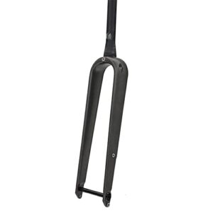 BRIUERG 700C Road Bike Front Fork Full Carbon Fiber Tapered Shape Spinal Canal Cylindrical Disc Brake 700Cx 45mm Fixed Fork