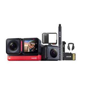 Insta360 ONE RS Twin Edition Creator Kit – Waterproof 4K 60fps Action Camera & 5.7K 360 Camera with Interchangeable Lenses