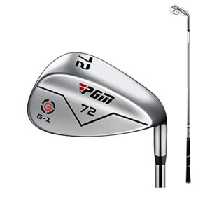 MEEEM 72 Degree Golf Club Wedge CNC Texture Golf Sand Wedge for Men Women Steel Rod Sports Clubs Golf Wedges (Silver