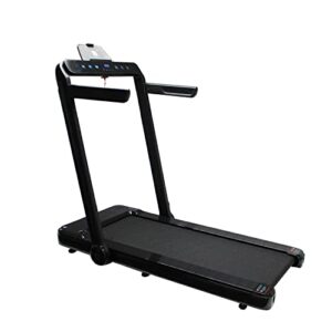 Foldable Treadmill Under Desk 2 in 1 with Bluetooth Speaker Remote Control LED Display Walking Running Machine for Home Office 8090 Model