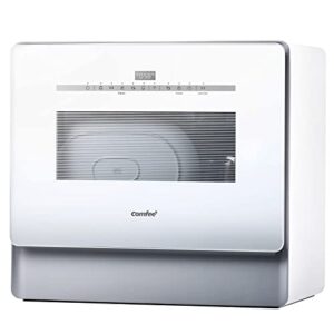 COMFEE' Table Top Dishwasher KWH-TDW501C-UK Slimline Countertop Dishwasher with 5 Place settings
