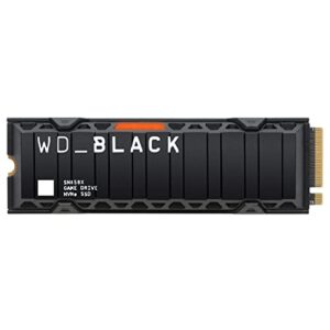 WD_BLACK SN850X 2TB M.2 2280 PCIe Gen4 NVMe Gaming SSD with Heatsink up to 7300 MB/s read speed