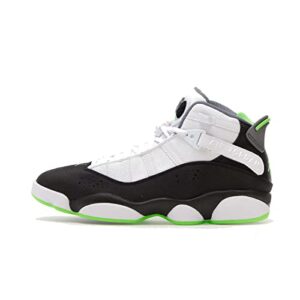 NIKE Jordan 6 Rings Men's Trainers Sneakers Basketball Shoes 322992 (White/Green Strike-Black 130)
