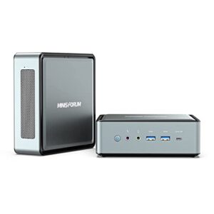 MINISFORUM Windows 11 Pro Mini PC HM80 AMD Ryzen 7 4800U 8 Cores 16 Threads 32 GB RAM 512 GB PCIe SSD Desktop Computer