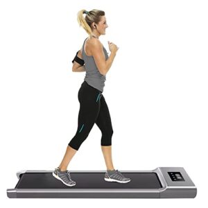 wowsubli Under Desk Electric Treadmill Quiet Walking Pad with Blue Tooth Speaker