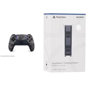 Grey Camo DualSense + Charging Statio