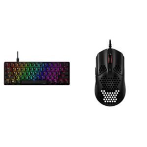 HyperX Alloy Origins 60 - Mechanical Gaming Keyboard & Pulsefire Haste – Gaming Mouse – Ultra-Lightweight