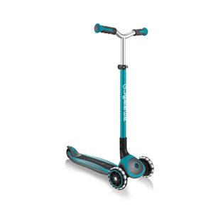 Globber Master Folding Scooter with Light Up Wheels and 5 height adjustable handlebars 74-94cm Suitable from 4 years max user weight 50kg