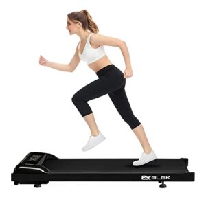 BLBK Flatbed home electric treadmill desktop treadmill portable walking treadmill flat weight loss machine with remote control and LCD screen suitable for home office gym no need to install