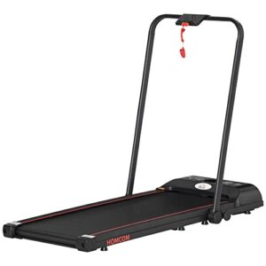 HOMCOM Foldable Walking Treadmill Aerobic Exercise Machine w/LED Display