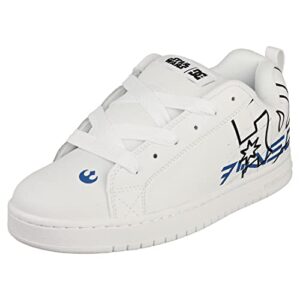 DC Shoes Star Wars CT Graffik Mens Skate Trainers in White Blue - 8 UK