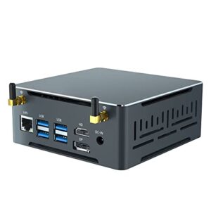 Mini PC AMD Ryzen 7 3750H with Windows 11 Pro Ryzen Mini PC DDR4 8GB RAM 256GB NVMe SSD