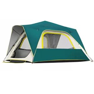 Fit4home 4 Man Tent with Porch Awning - Pop Up Family Dome Tents for Camping 4 Person/People/Adults/Four Berth