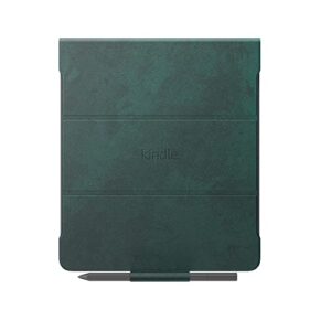 Kindle Scribe Premium leather cover (only fits Kindle Scribe) Mystery Green.