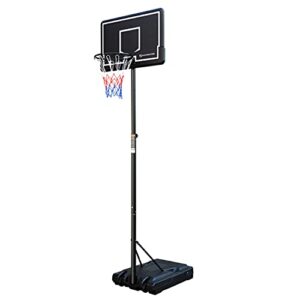Silver Valley Pro Court Height Adjustable Portable Basketball Hoop with Impact Backboard Official Height 10 f