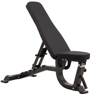 Gym Master GM2 Fully Adjustable Flat | Incline | Decline FID Weight Bench - Gunmetal with Nonslip Cushions