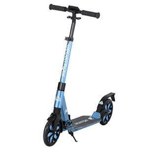 HOMCOM One-click Folding Kick Scooter w/Adjustable Handlebar