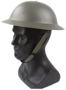 Fotrsta WWII British MK-2 Steel Helmet WW2 Expedition Helmet With Leather Liner English Pot Lid Helmet Military Equipment Replica Helmet 56-62 Cm