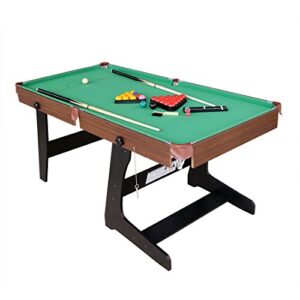 6FT Folding Snooker Table Pool Table With All Accessories Great Gift for Kids and Adults