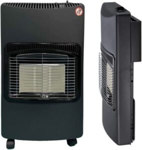 B&H Large 4.2KW Calor Gas Portable Cabinet Heater Fire Butane With Regulator & Hose