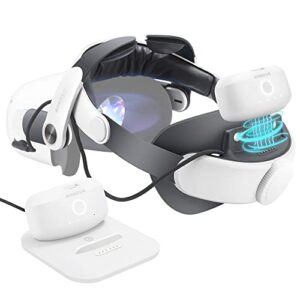 BOBOVR M2 Plus Head Strap Twin Battery Combo Compatible with Quest 2
